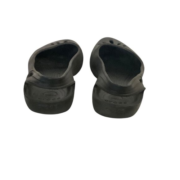 Crocs Black Thea Slingback Slip On Ballet Flat Sandals Shoes Women Size 10 - Picture 5 of 8